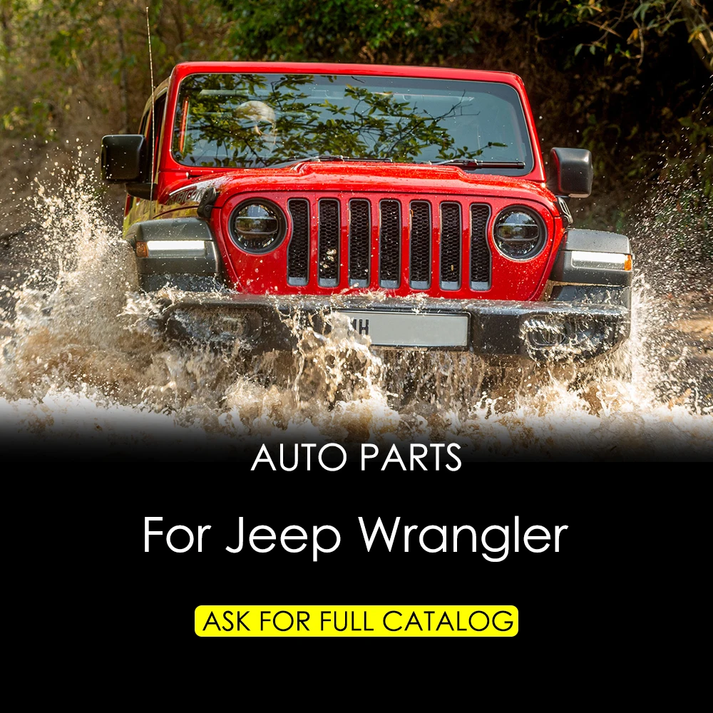 Передний бампер MUSUHA для Jeep Wrangler JK Series 2007 2008 2009 2010 2011 2012 2013 2014 2015 2016 2017 2018