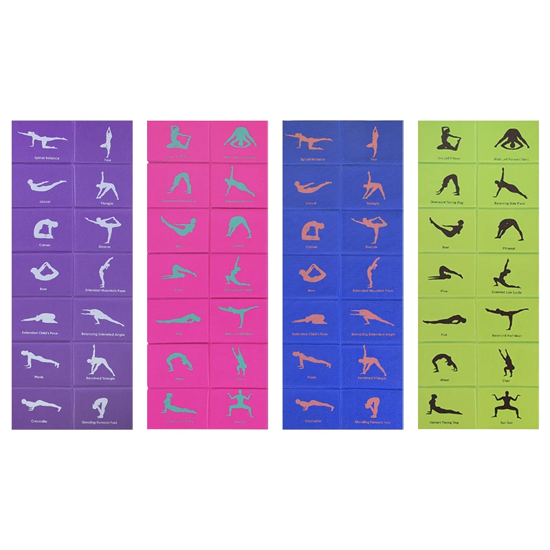 Wholesale Eco Friendly Fitness Exercise Foldable Mat Pro Yoga Mats for Women Workout Yoga Mat Non Slip