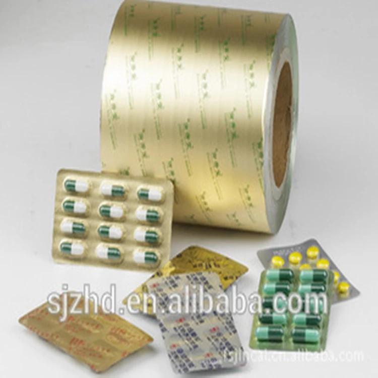 Printed Pharmaceutical Aluminum Foil PTP 20-25mic Blister Pills Packaging Foil