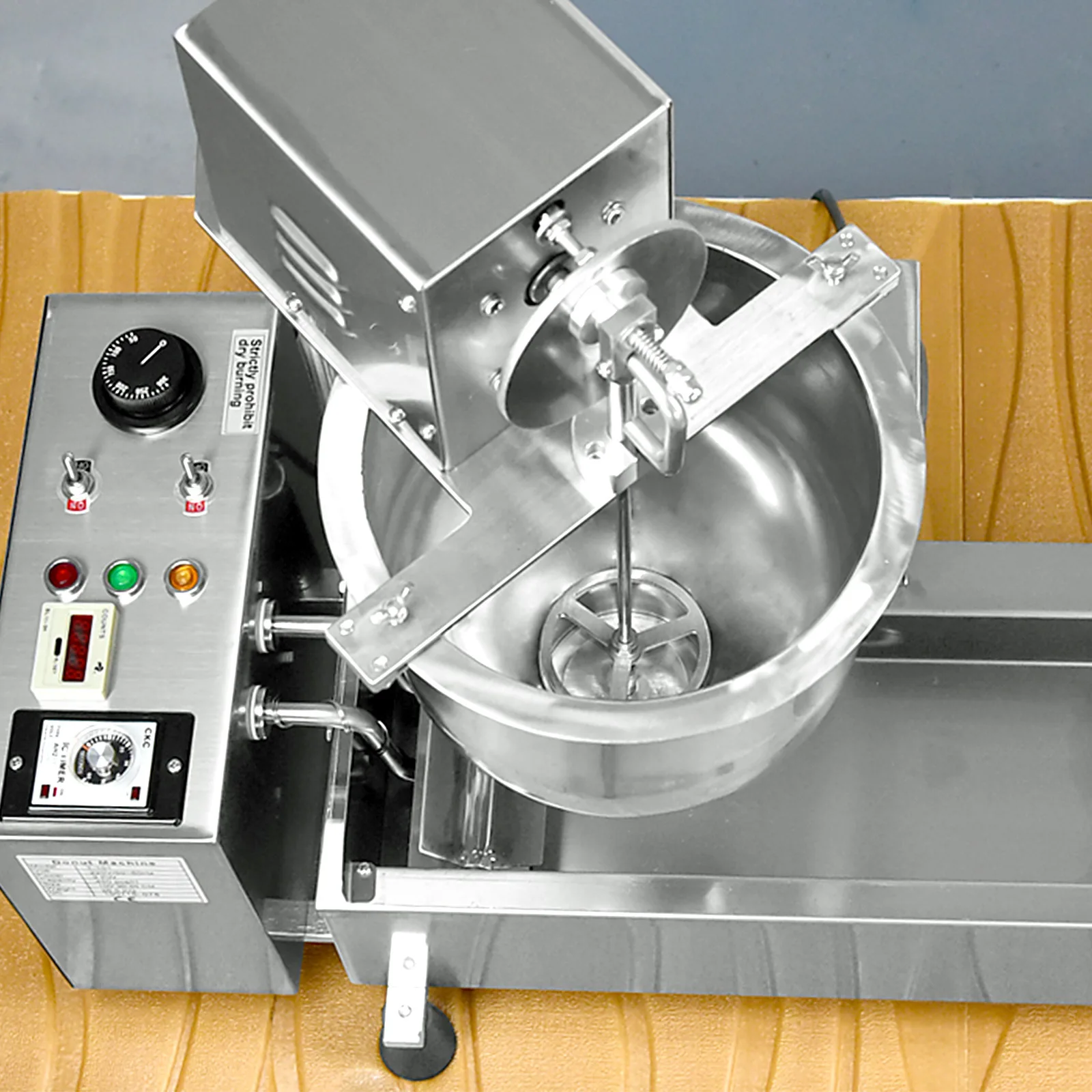 Commercial Portable Mini Donut Fryer Automatic Doughnut Making Machine for Bakery for Milk Flour Corn Ingredients