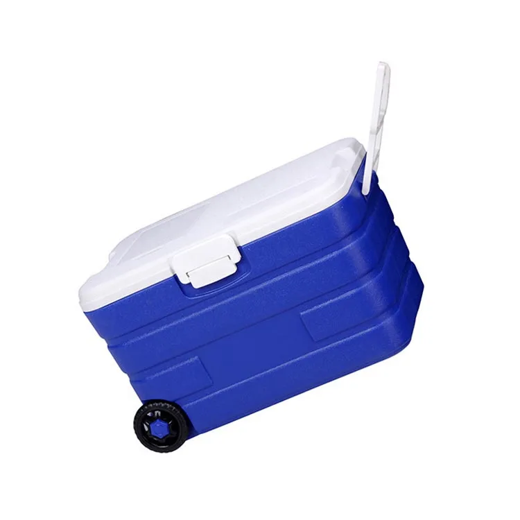 40L Trolley Ice Cooler Box for Outdoor Picnic With Wheels Camping Barbecue Beach Fishing Wheeled Insulation Barrel