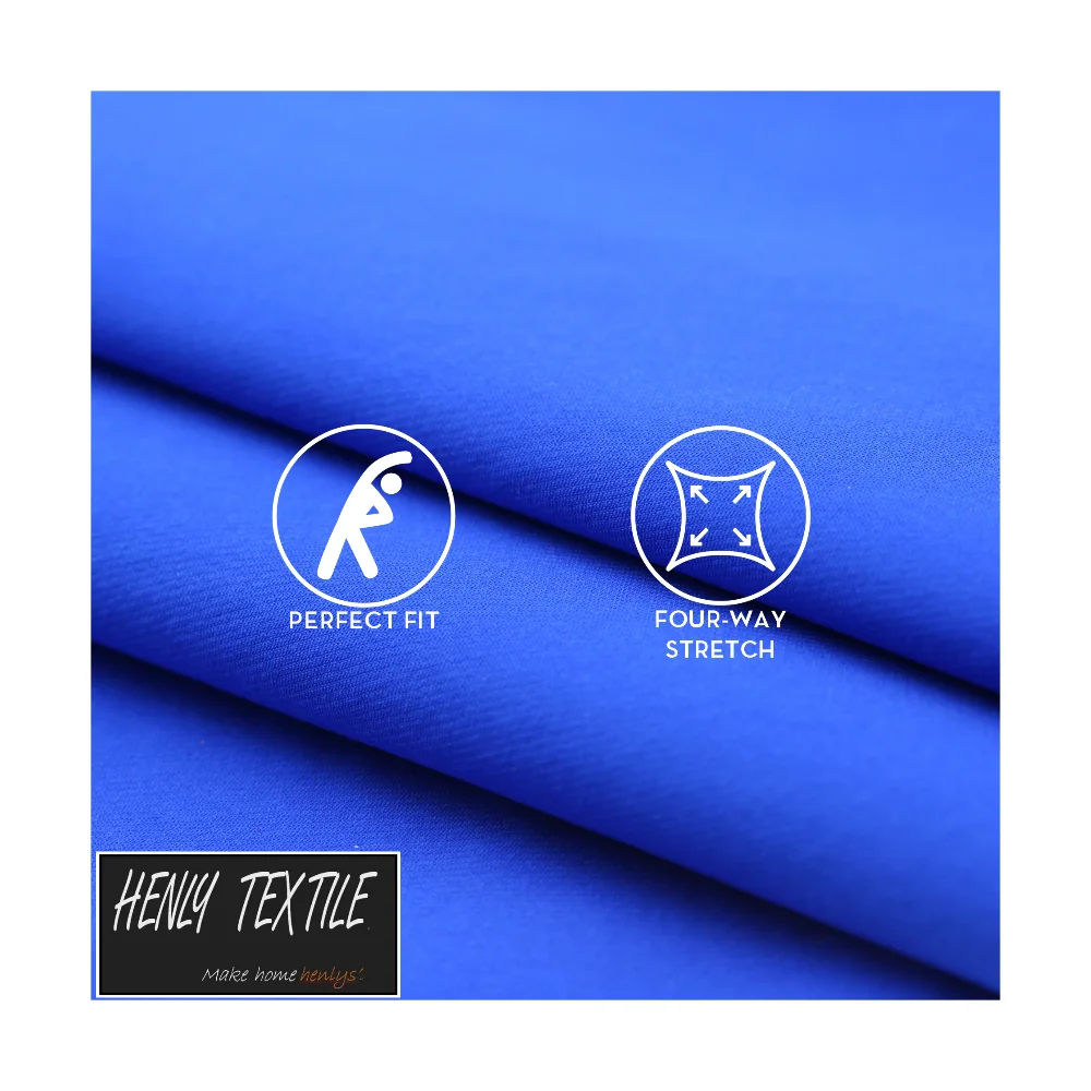 HT220604 75%NYLON 25%SPANDEX 170GSM TRICOT Fabric for Sportswear Lycra Spandex Fabric 4 Way Stretch Fabric Knitted Medium Weight