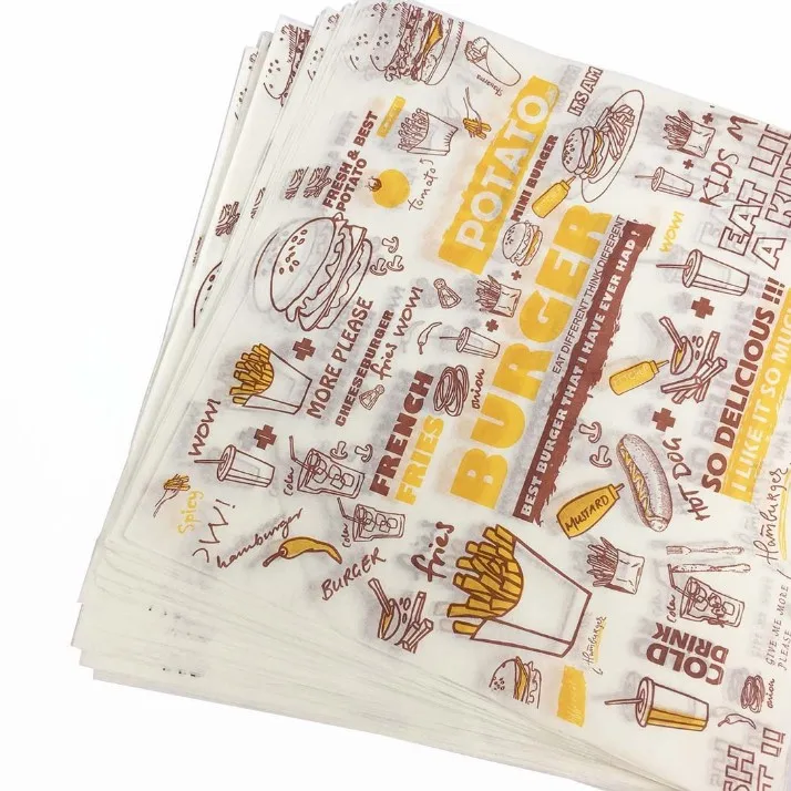 Высококачественная герметичная Водонепроницаемая силиконовая оберточная бумага для гамбургеров хот-догов сэндвичей