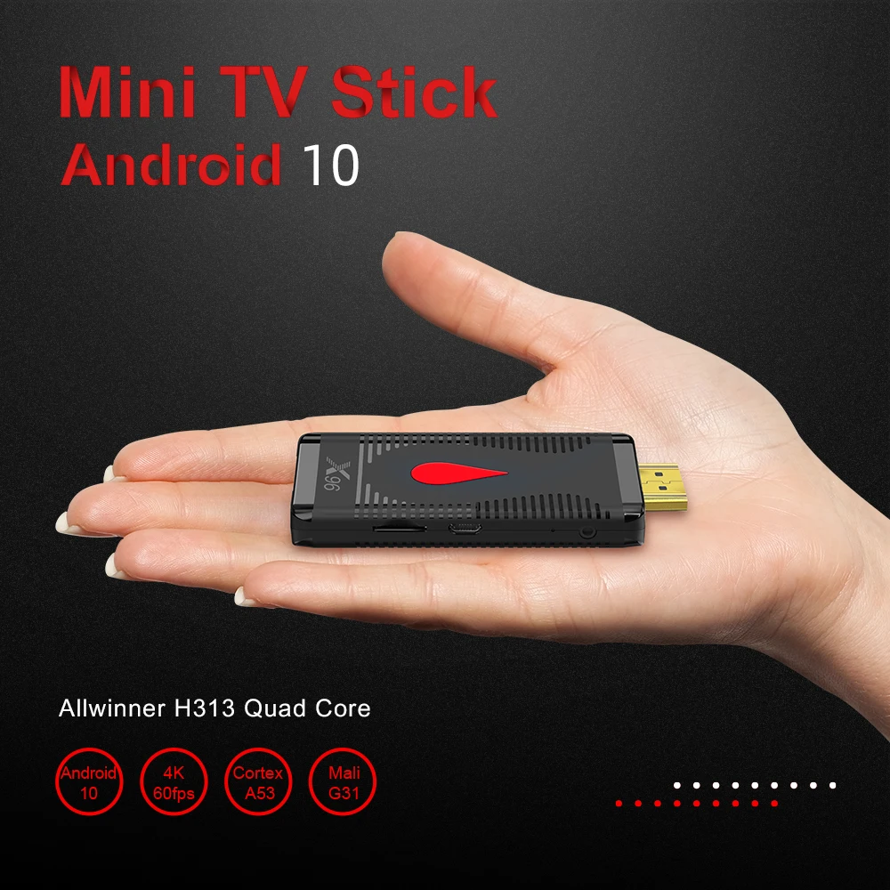 X96 S400 Stick Android 10.0  2GB/16GB 2.4 WiFi Set Top Box fire stick Allwinner h313 media player x96s400 fire stick