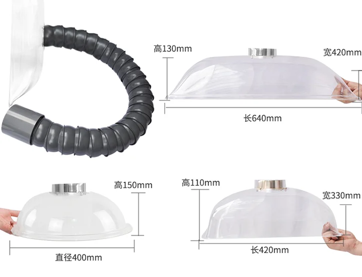 Bamboo duct exhaust duct smoking hood industrial dust removal