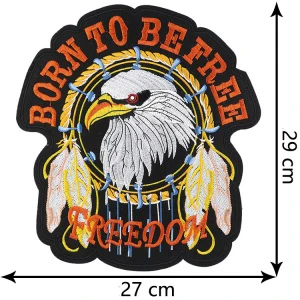 wholesale custom  Large  Embroidery iron on  hip hop rock  big Patches large For Clothes