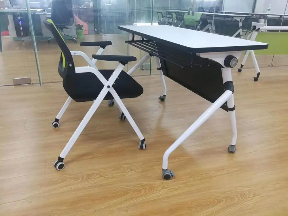 Складной стол мобильный тренировочный для конференций/школьный обучающий с колесами/офисная мебель
