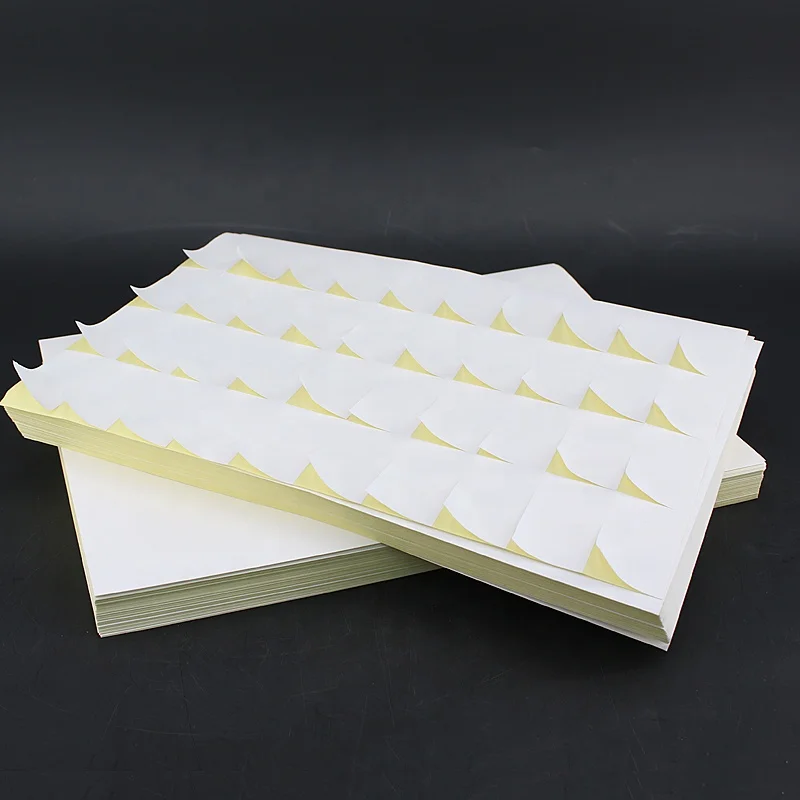 Factory Direct A4 Self Adhesive Clear Sticker Paper 75G Self Adhesive Sticker Cast Coated Paper Adhesive Sticker Paper