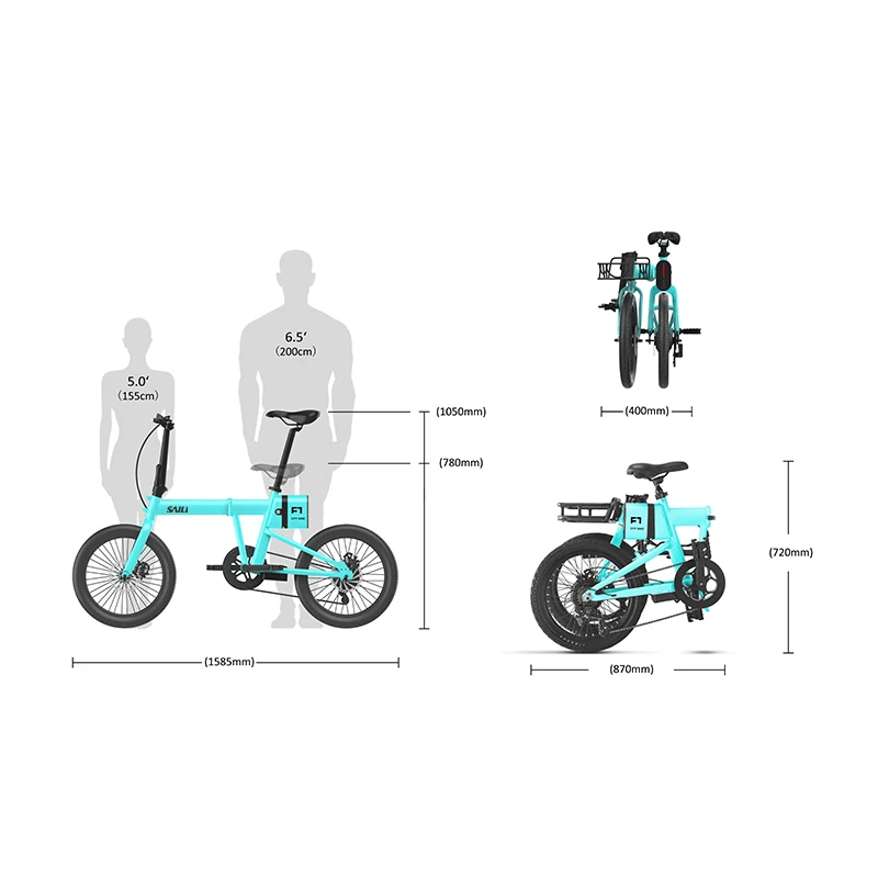 Cheap Price 20 Inch 250W 36V 7.8AH S7 Speed Folding E Bike Electric Bike