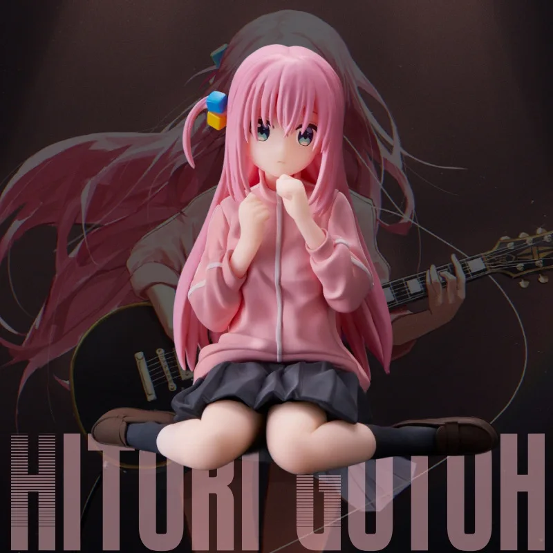 8.5CM Anime Bocchi the Rock Gotoh Hitori Sitting Girl PVC Action Figures Action Figures Model Toy Gif