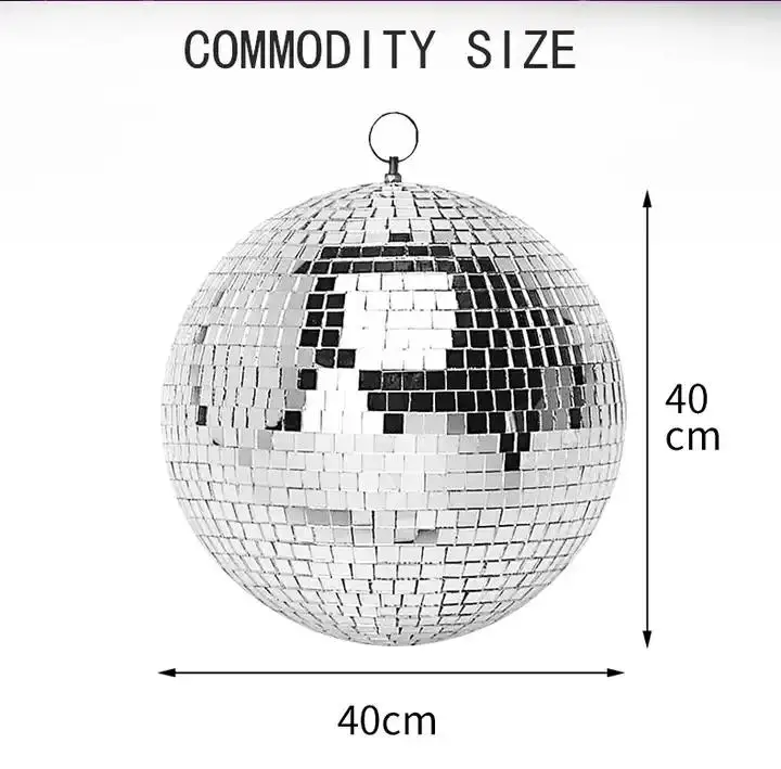 Classic Glass LED Disco Light Ball Mirror Ball Stage Light DJ Night Club Wedding Decorations