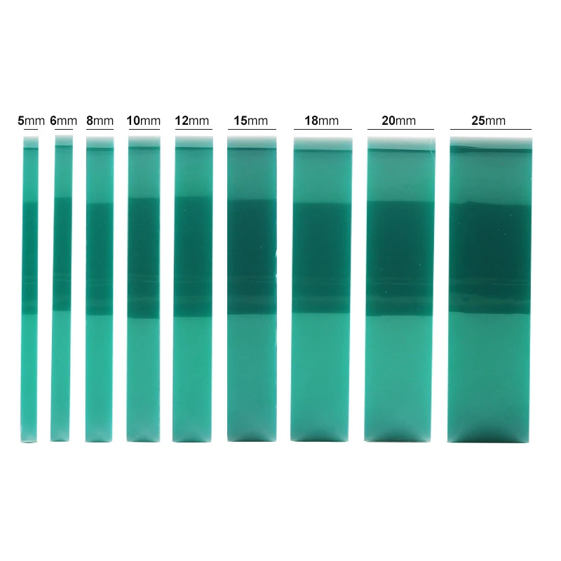 High Temperature Heat Resistant Transfer Sublimation Epoxy Resin Powder Coating Green PET Polyester Film Silicone Masking Tape