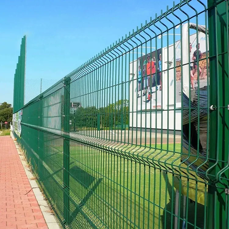 pvc coated welded wire mesh panels  fence(curvy fence) with frame