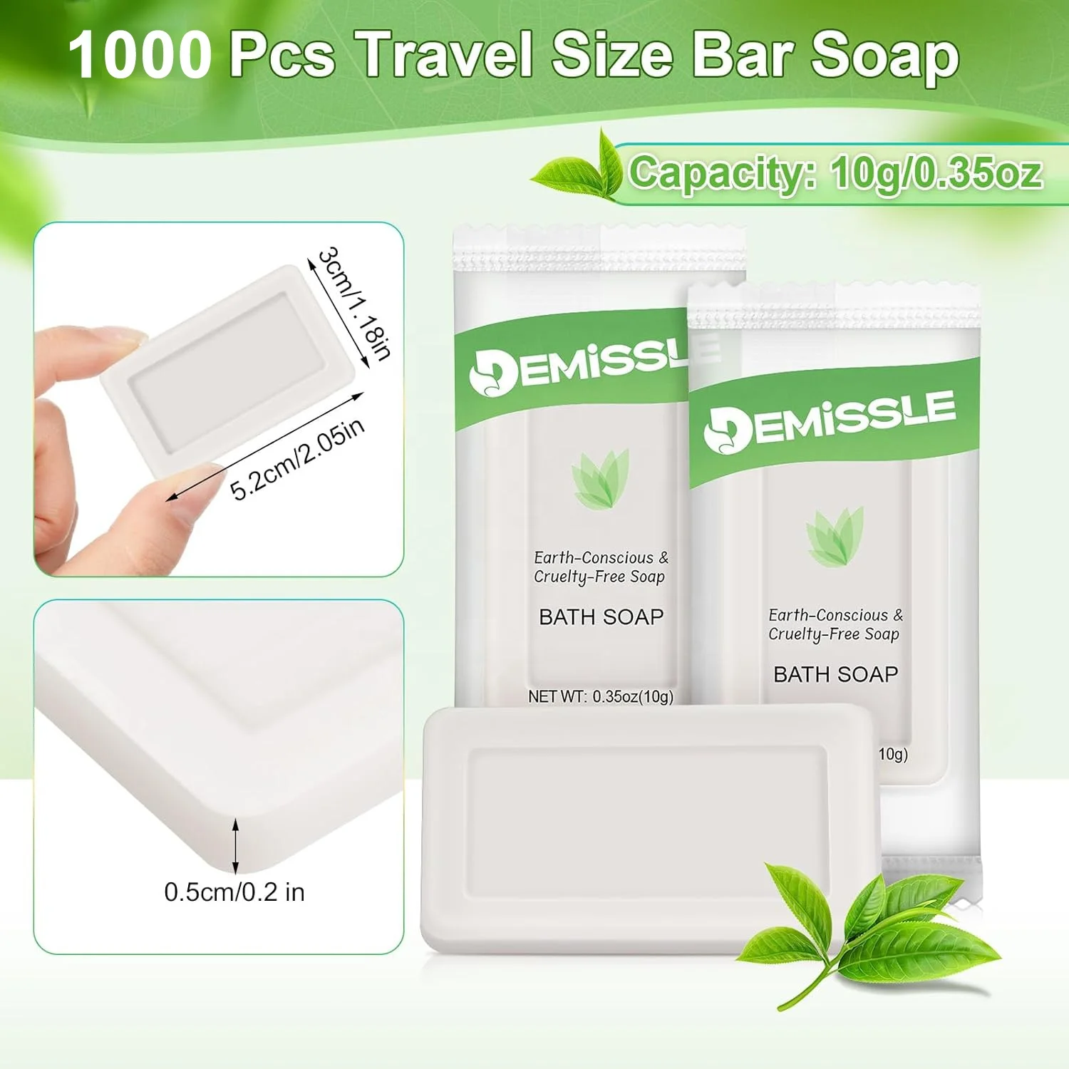 Hotel Soap Bars 0.35 oz Mini Soap Bars Bulk Travel Size Soap for Hospitality and Travel for Airbnb, VRBO, Inns, Motel and Hotels
