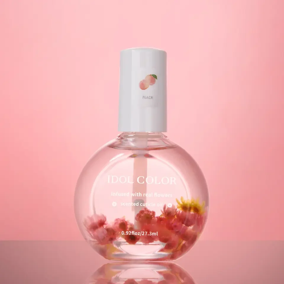 12 Favors 27.3ML Nail Care Dead Skin Remover Oil Nutrition Softener Nail Growth Serum Organic Dry Flower Cuticle Oil For Nails