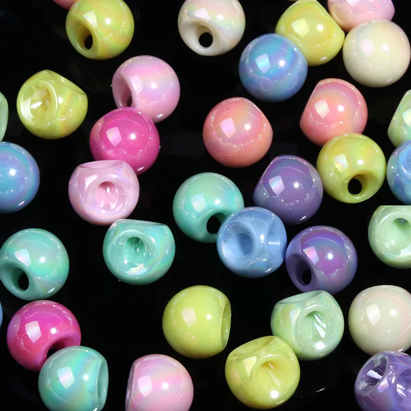 Wholesaler 10MM Transparent Acrylic Bead Seven Plastic Connection Beads Wedding Chandelier Decorations Making Door Curtain DIY