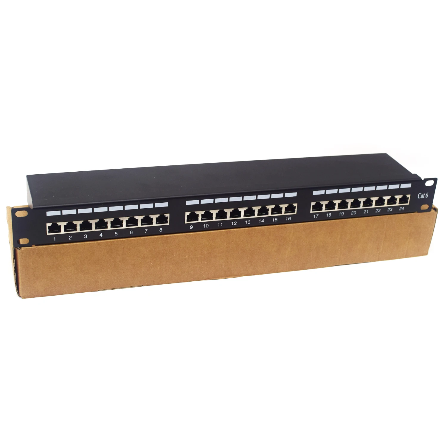 Cat 5 Патч-панель со вставками Cat6 48 портов Rj45 24 порта Utp скользящая Sc дуплекс 25 50 порт Rj11 телефонная