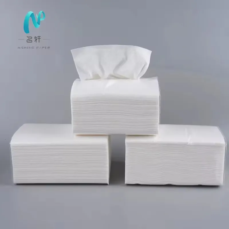 Wholesale Express Paper Napkins Interfold Dispenser Napkins 2*15gsm 250pcs/24bags v fold napkins for hotel facial tissues