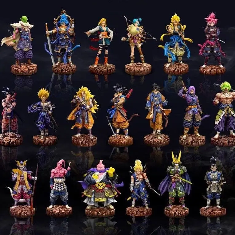 SS Japanese Dragonballs Samurai GK Goku  Broly Vegeta Freeze Gohan PVC Dragon Balls Anime Action Figure