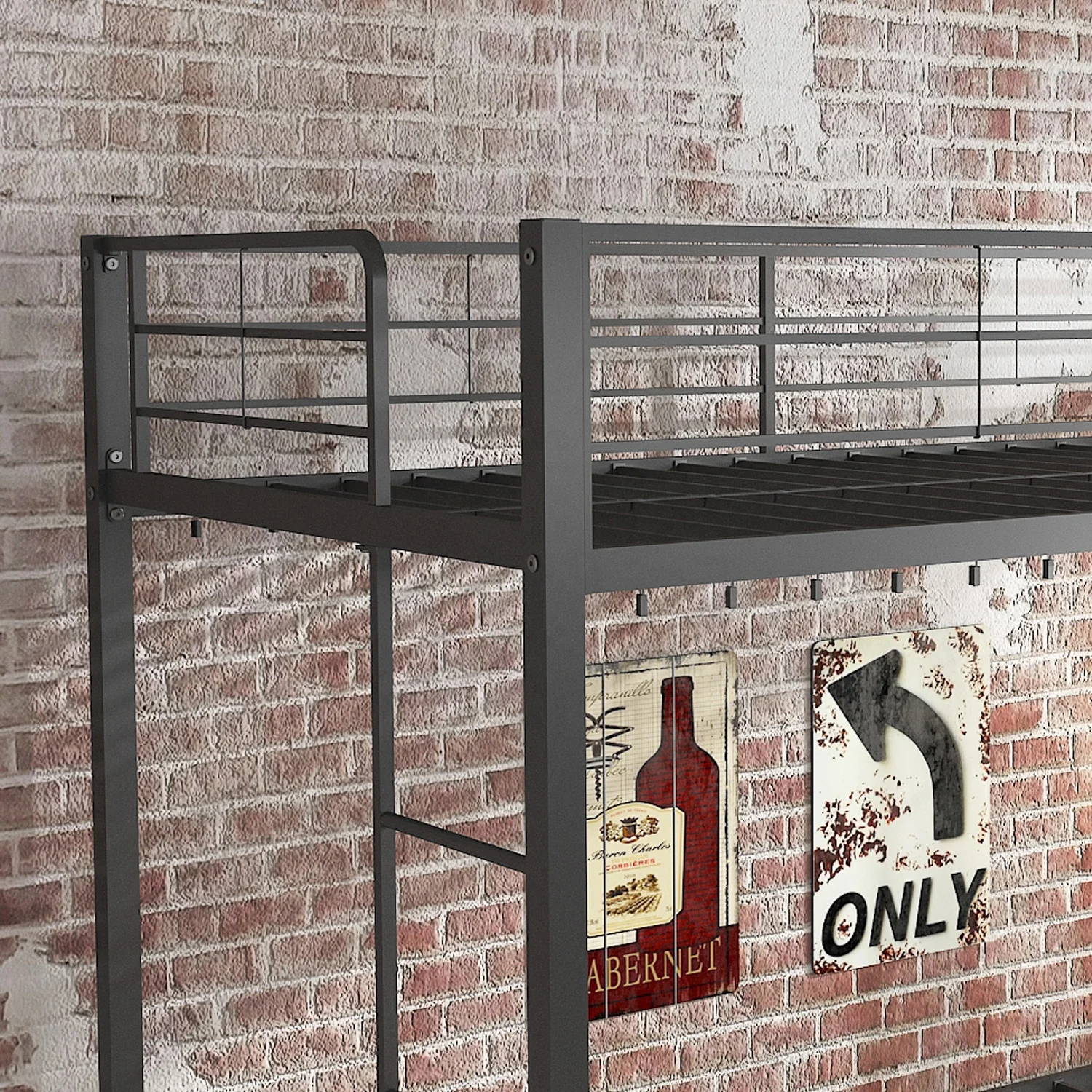 Metal Double-deck Beds Twin Size for Kids or Adult  JHB35-TW