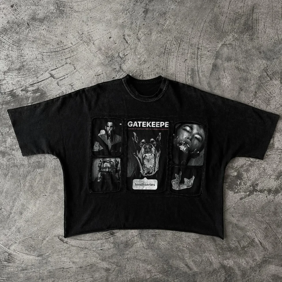 Cut Edge Boxy T Shirt Bamboo Bundle Custom Oversized Tshirt Printing Unisex Customised Pima Cotton Fabric High Neck T-Shirt