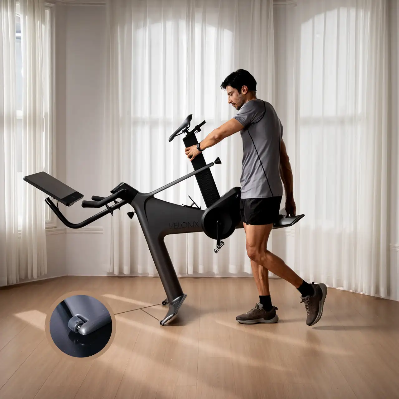 Home Indoor Gym Fitness Exercise Bike Steel Sport Bike for Spin Indoor Training