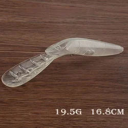 G15 Unpainted Lure Bait 19.5G/16.8CM Transparent Plastic bead Bait Artificial Long casting Lure Fishing Lure Accessories