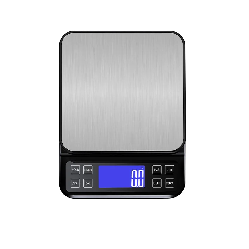 Premium High Capacity Food Scale 10Kg 15Kg/1g Stainless Steel Platform Scale 7 unit conversions Kitchen Scale
