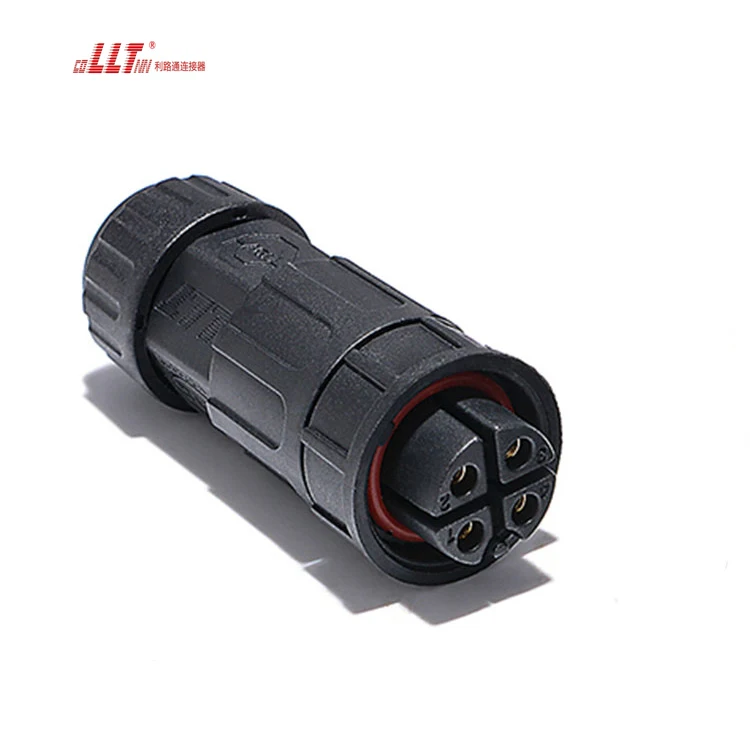 4pin M19 electrical waterproof wire plastic insulation connector with 2pin 3pin 5pin