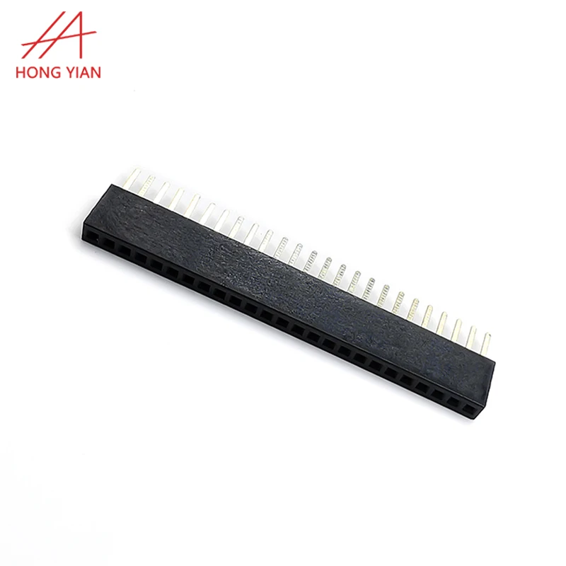 PCB Board to Board Connector Single/Double Row Right Angle 2.54 3.96 .5.08mm Pitch Gold Flash 2-80Pins Male Pin Header