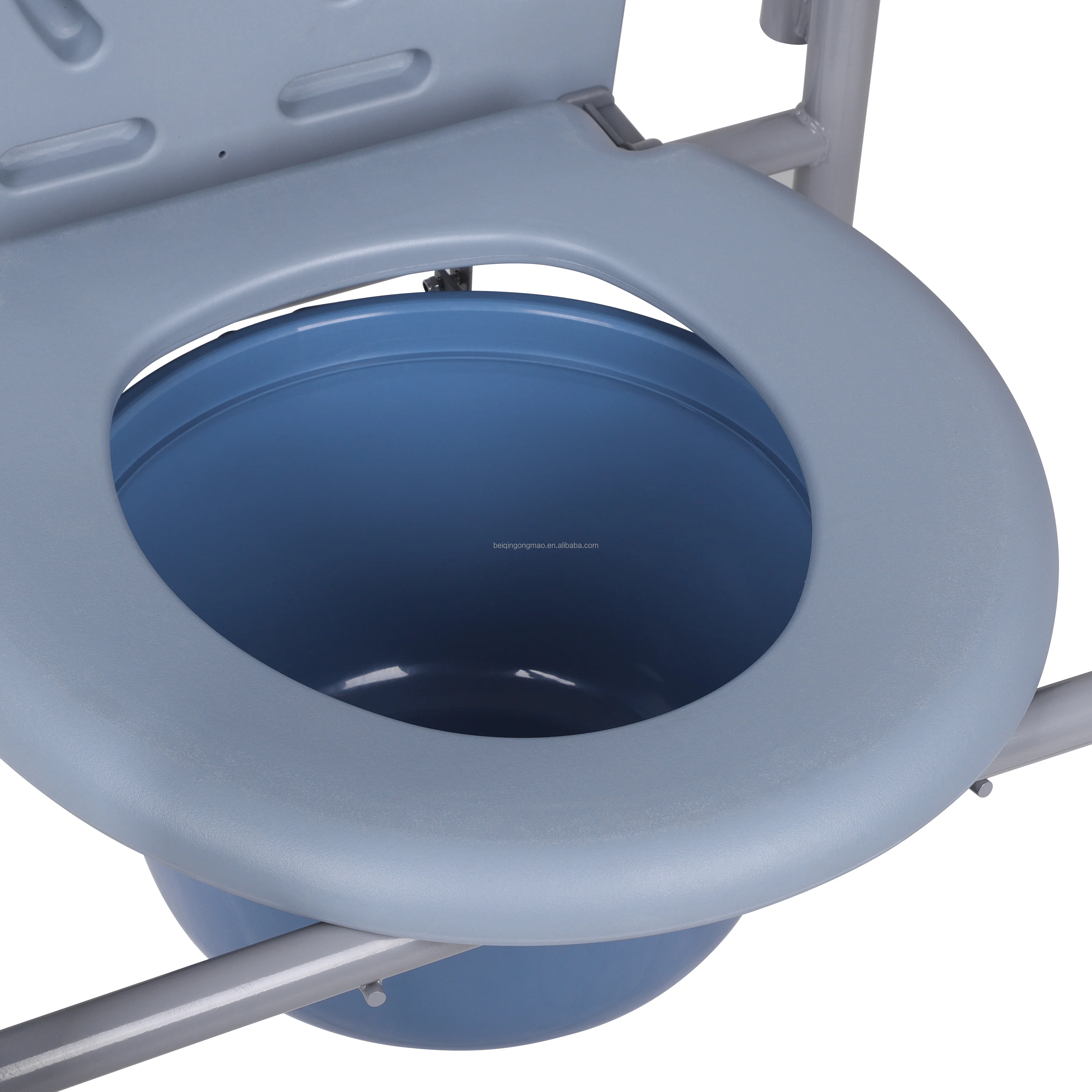BQ600A  folding plastic commode chair with toilet seat commode chair with handrail bucket toilet