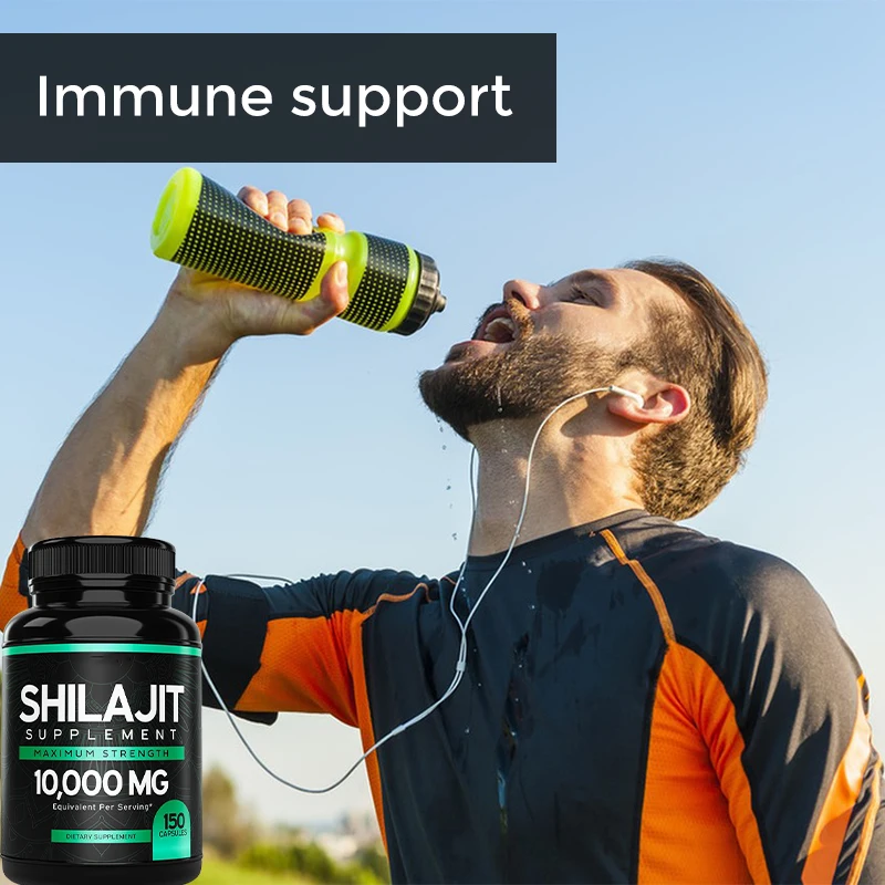 Private Label Sports Nutrition Shilajit Supplement Immune Support Blood Health Himalayan Pure Shilajit Capsules