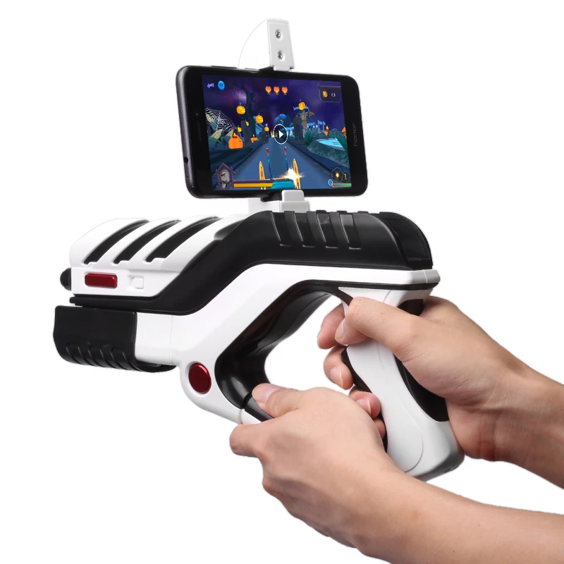 Wholesale 2023 New AR Toy Gun 3D Gaming Phone Controlled Gift Shooting Android controller Bluetooth AR Game Gun