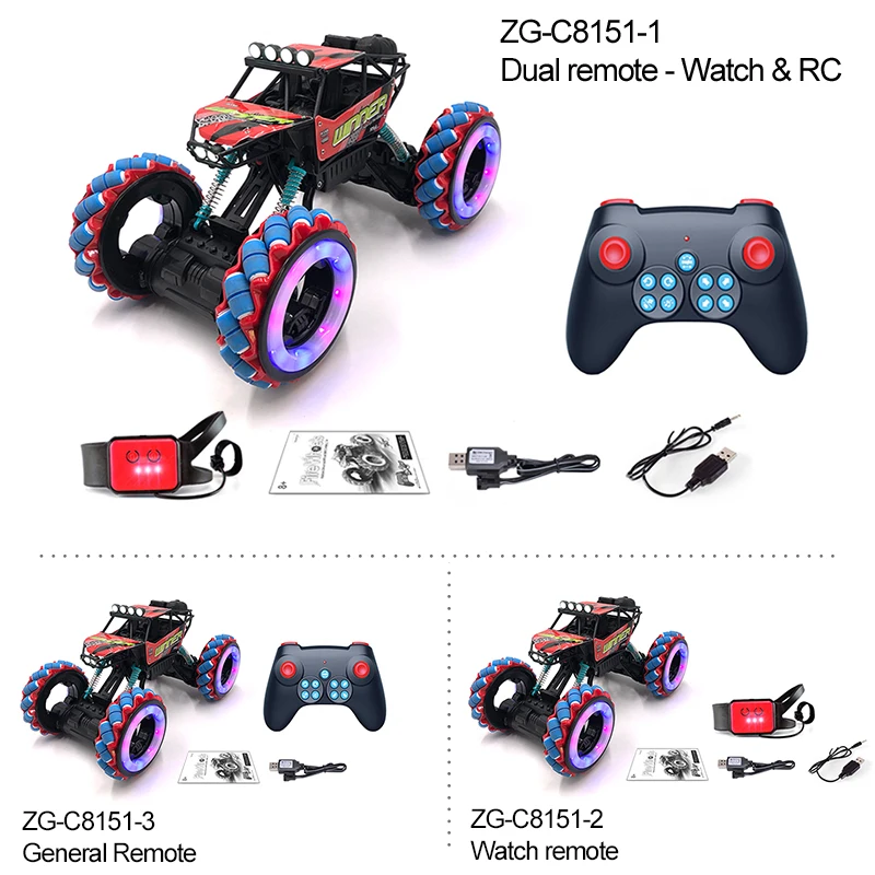 
4wd sensing hand controlled watch gesture car remote control toy rc monster truck rock crawler 