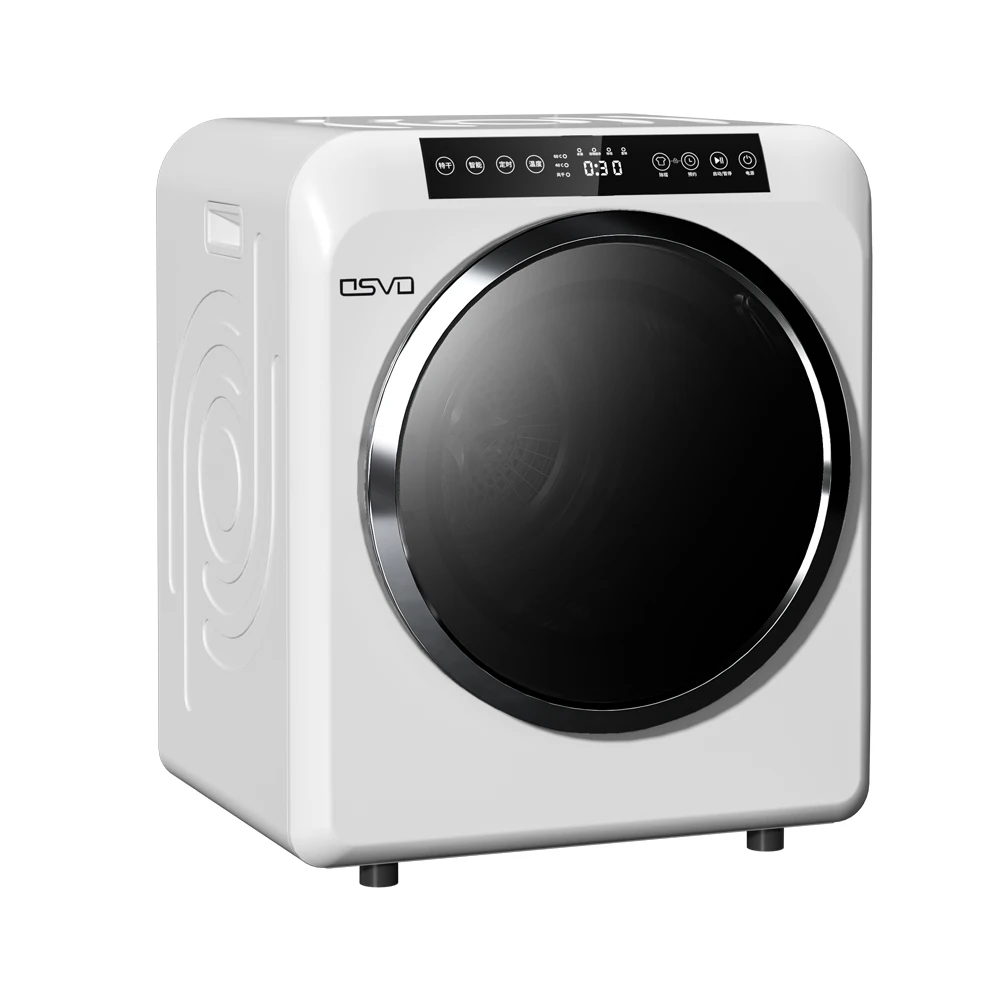 User-Friendly Timed Dry Child Lock LED Touch Quiet White 220v UV Automatic Tumble Clothes Dryer