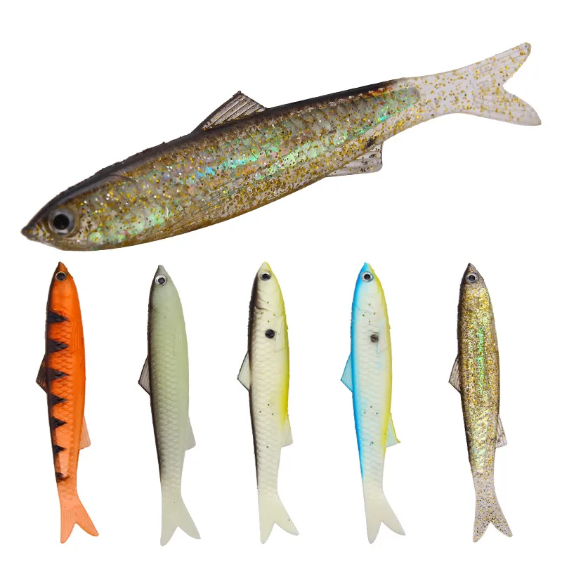 2 pcs/set Luya soft lure 14g  sea fishing soft lure artificial lure fishing tackle
