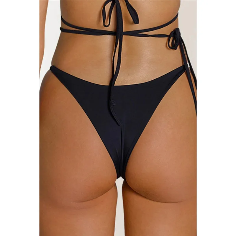 New trending sexy brazilian bikini bottom for girls fashion bathing suit women push up 2 piece bikini set beach swimwear