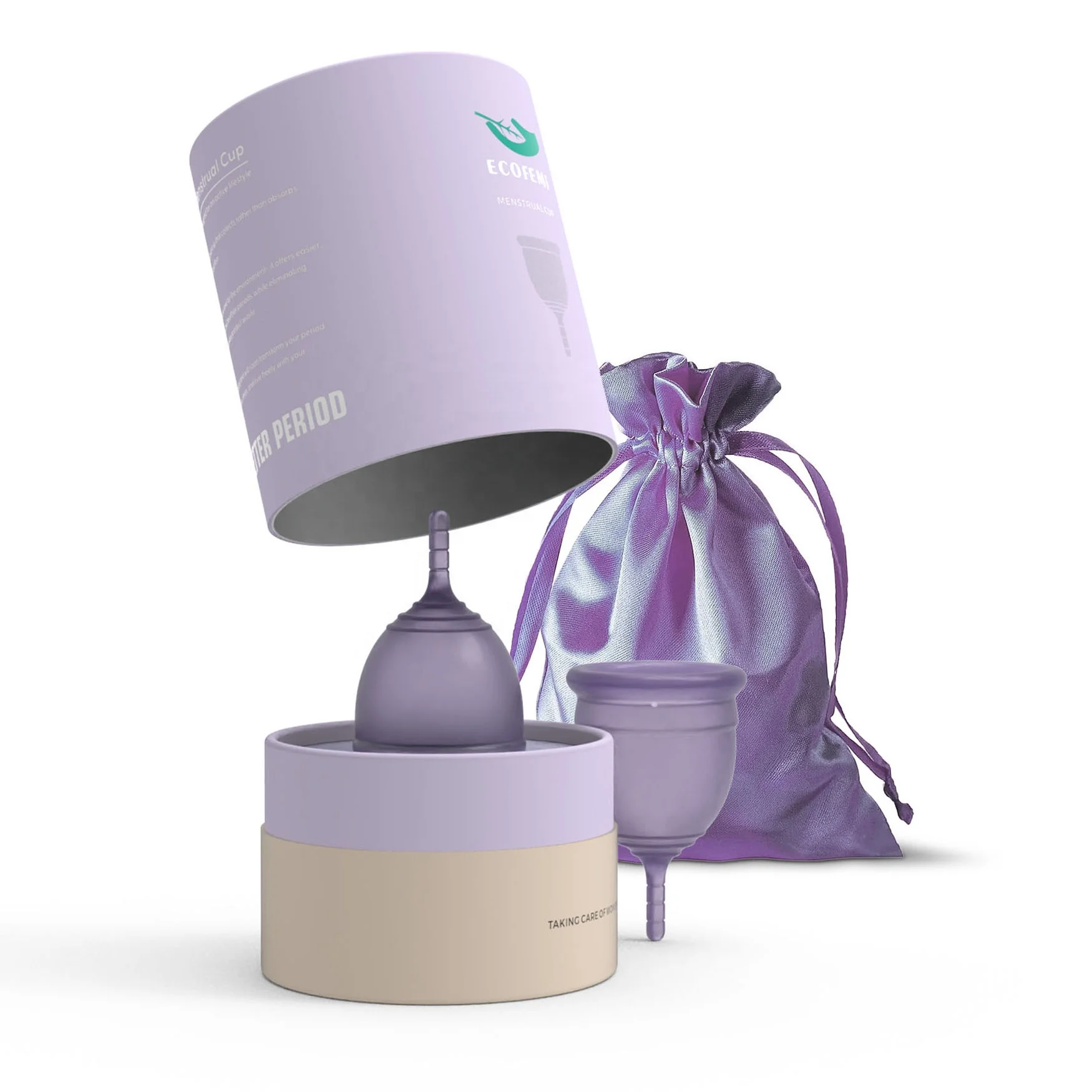 Luxury Box Customizing Support Eco-friendly Soft 100% Medical Silicone Copas Menstruales Period Cup For Girls