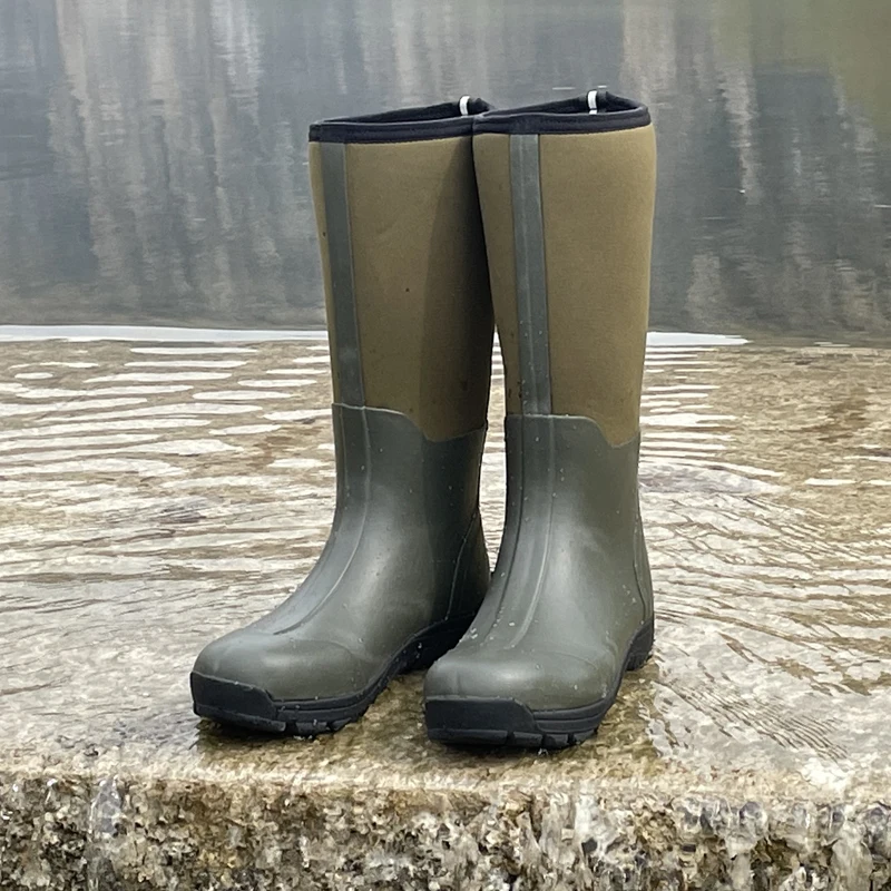 
solid color 5mm neoprene waterproof wellington rubber light weight hunting boots wading boots 