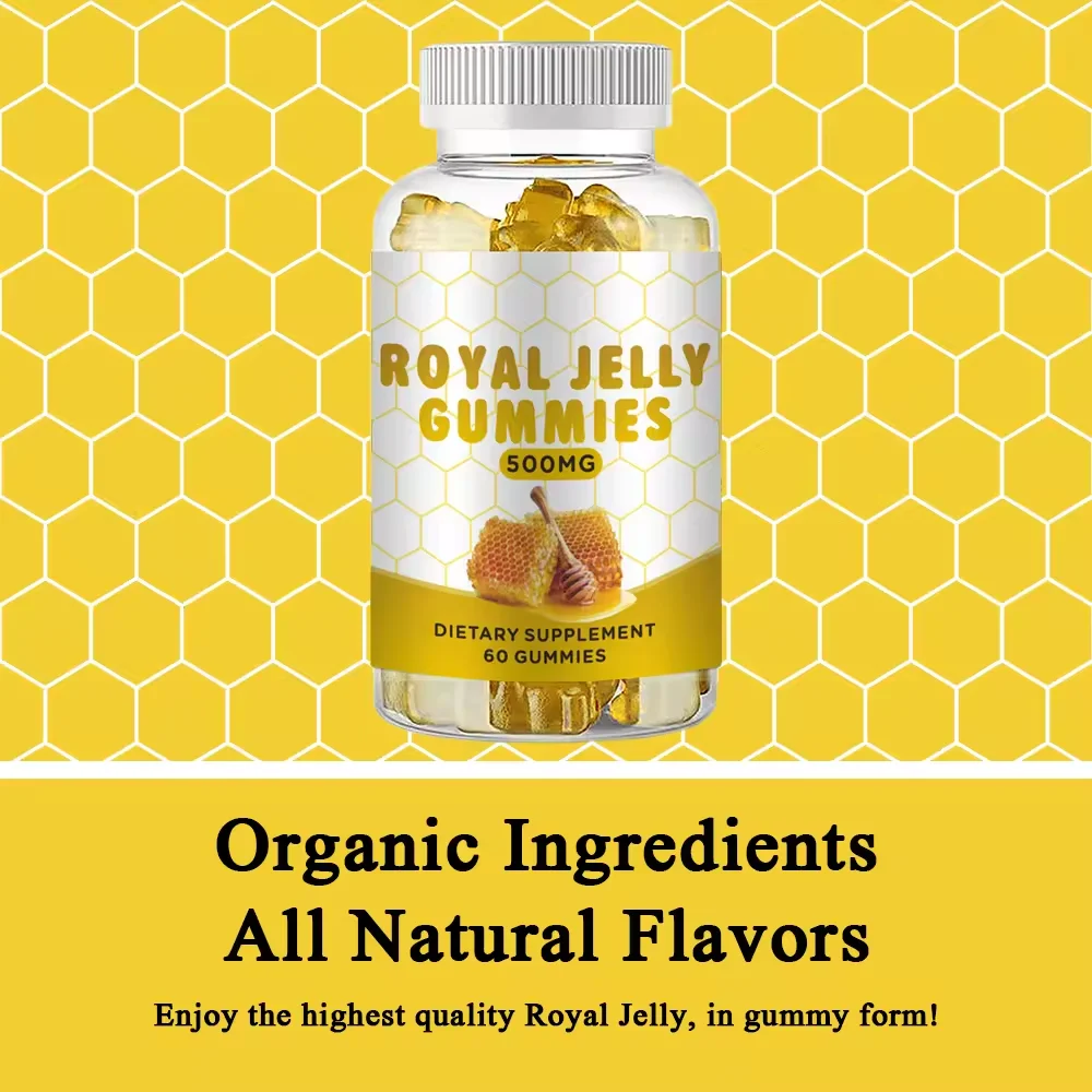 WELLBODY OEM/ODM Private Label Factory Supply Royal Jelly gummies Vegan Supplement Bee Pollen For Immune System & Energy