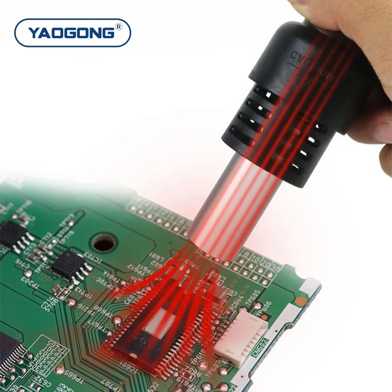 YAOGONG 850+ Digital Smart Thermostat Mobile Phone Repair Tool PCBA Motherboard Desoldering Heat Gun Hot Air Soldering Station