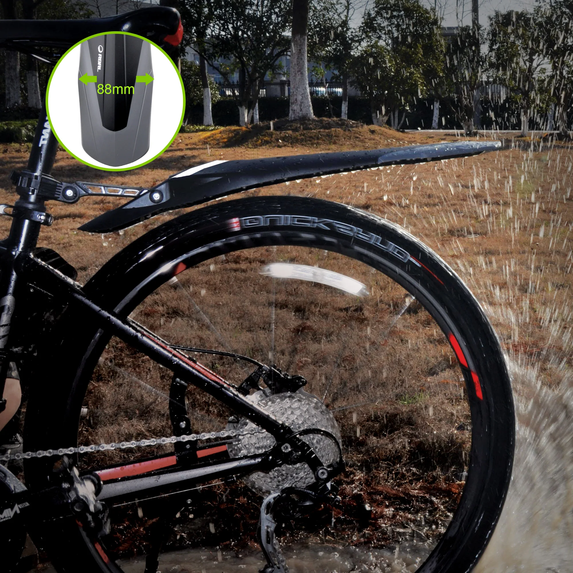 RBRL Anti-pressure PP Material Bicycle Mudguard For MTB E-bikes