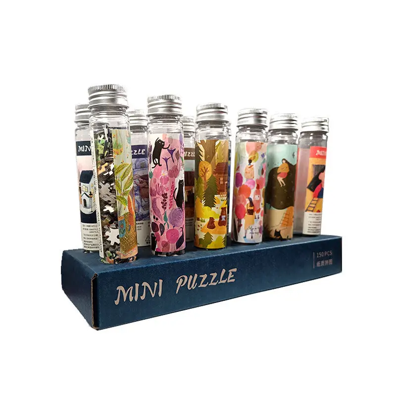 Custom wholesale 150 pieces puzzle brain game paper cardboard jigsaw puzzles for adult