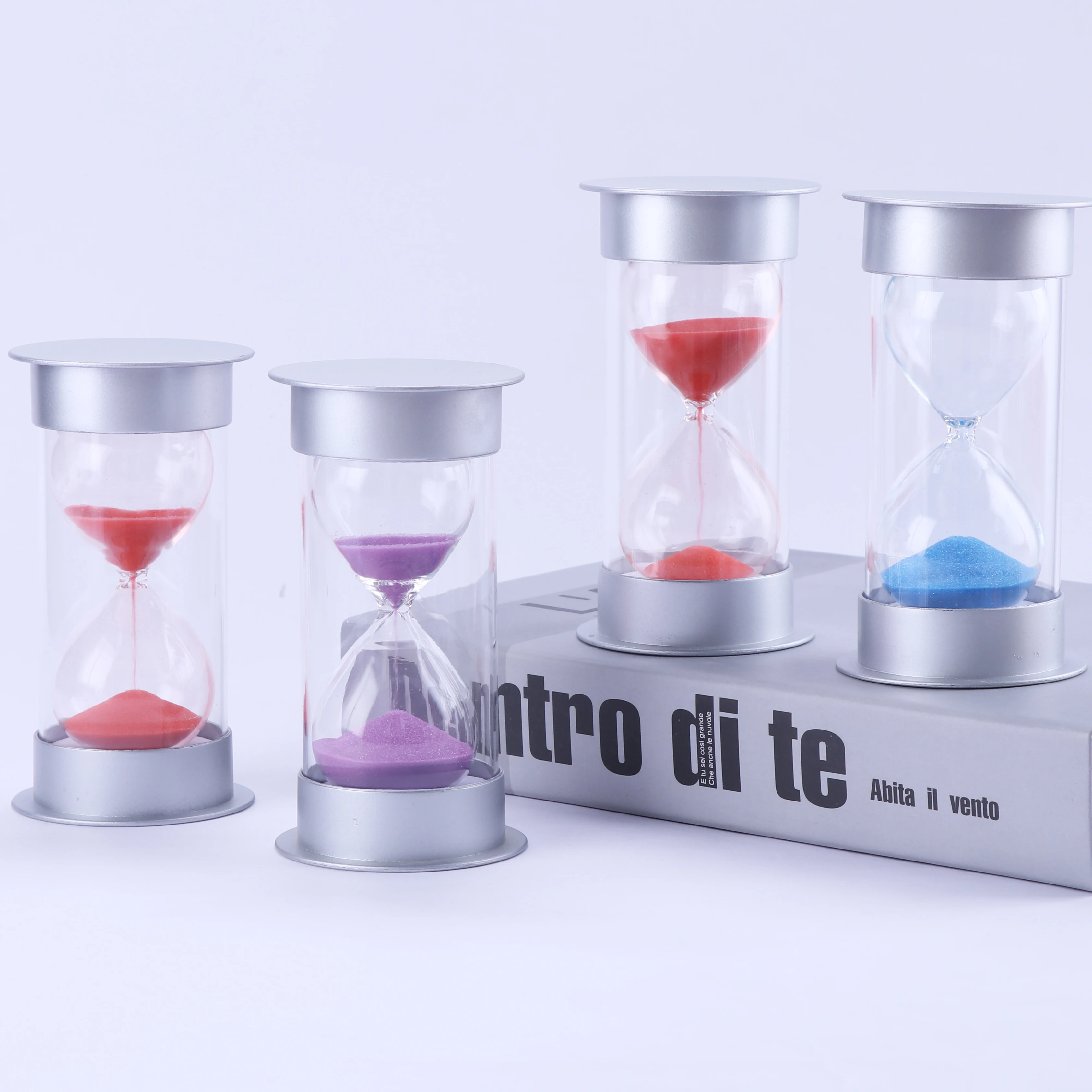 Factory Supply kitchen sanded  25 30 60 90 minute hourglass  decoration natural hourglass sand timer