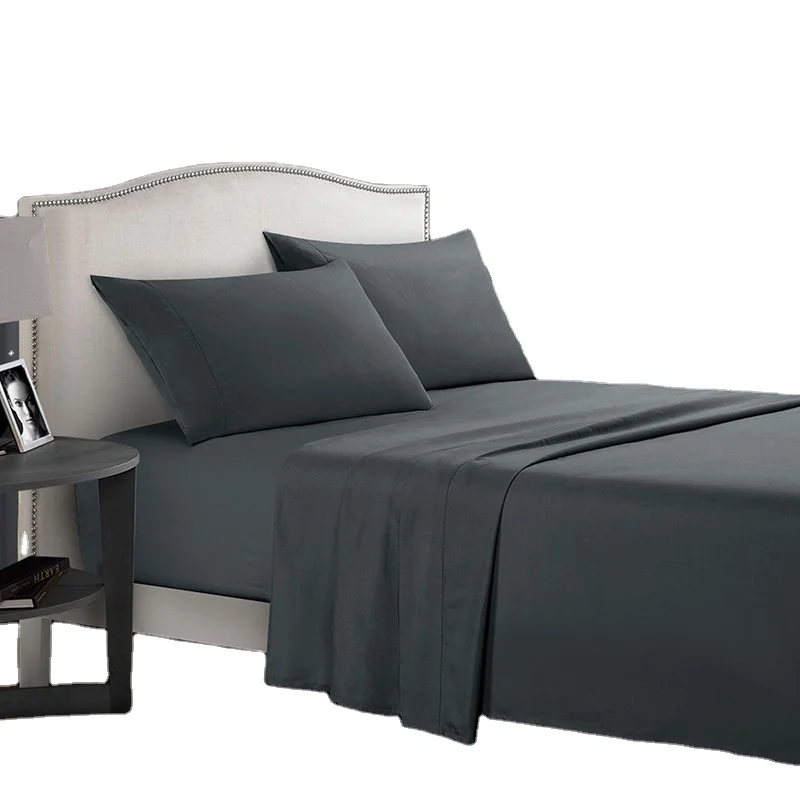 Серые простыни большого размера воздухопроницаемые Роскошные с глубоким карманом для