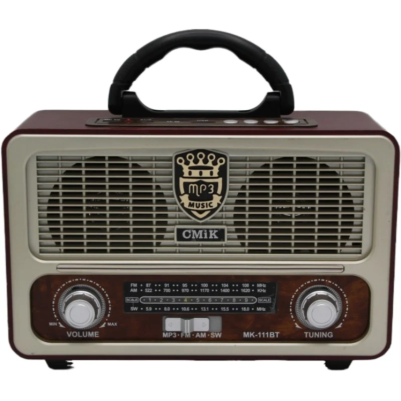 cmik MK-111BT oem new arrival grundig vinage retro old grabadora blue tooth built in speaker portable radio