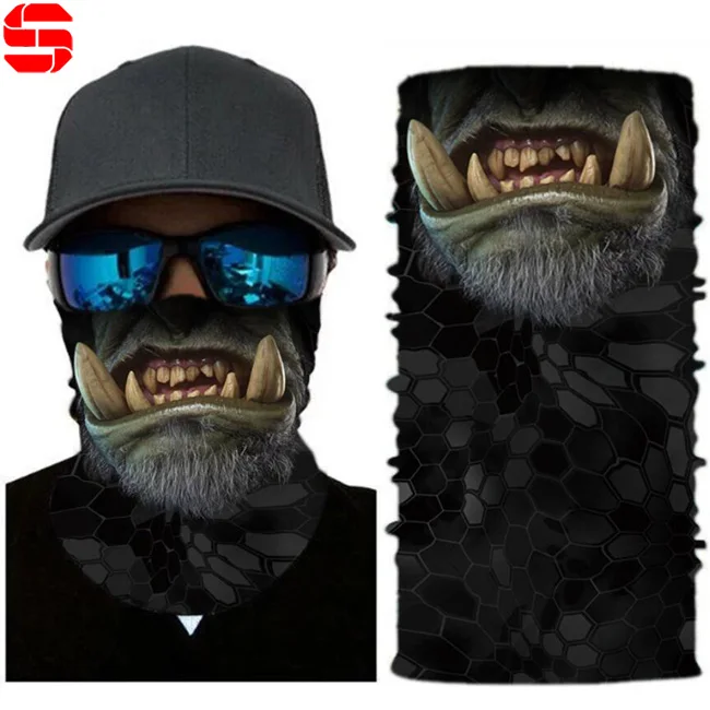 Wholesale Tube Paisley Neck Warmer Camo Cycling Neck Gaiter Tubular Bandanas Multifunctional Headwear