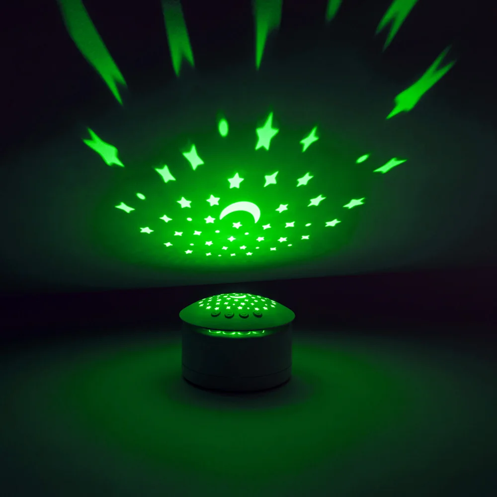 White Noise Machine Baby Colorful Starry Light Indoor LED Lighting Laser Star Projector Galaxy LED Night Light