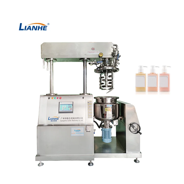 Beauty Cream Lotion Vacuum Mixing Tank Homogenizing Emulsifier Making Machine 50l Cosmetic Foundation Cream Emulsifying Machine