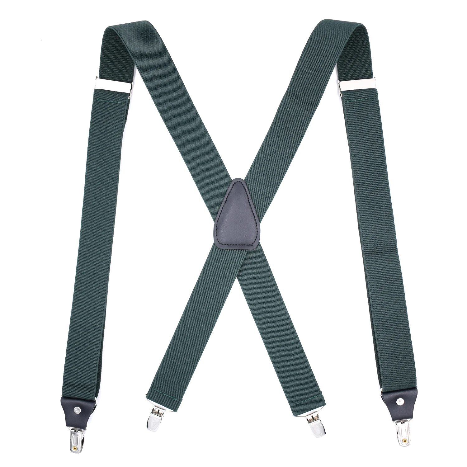 Hot Sale Fashion X Back Suspenders With Microfiber Leather fittings Underpants Suspenders